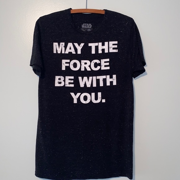 Star Wars “May The Force Be With You” Logo Tee Shirt | Size Medium - Picture 3 of 10